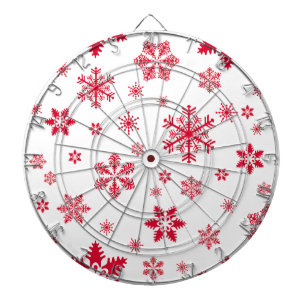 Tabla Dardos Padrão do Floco de Neve, Flocos de Neve Vermelhos,