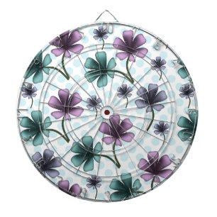 Tabla Dardos Padrão floral personalizado e customizado