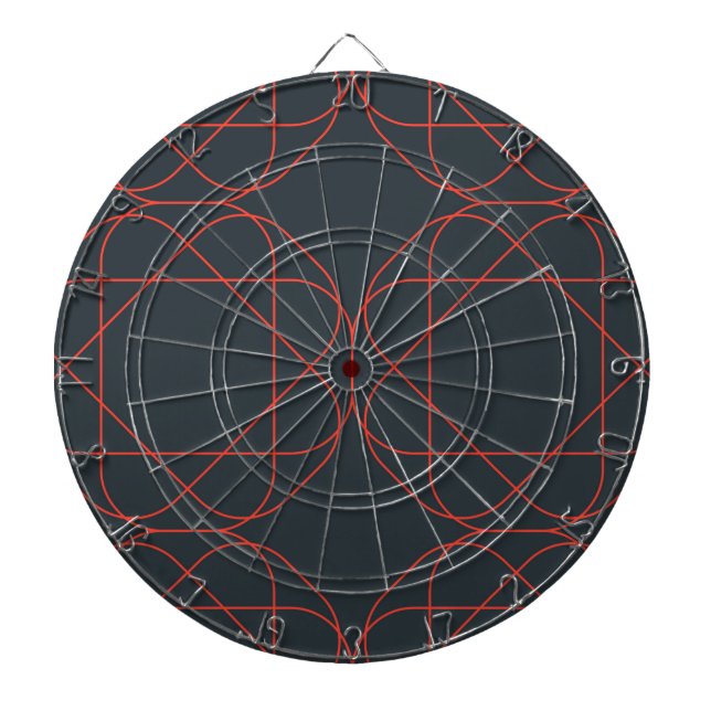 Tabla Dardos Padrão geométrico moderno, simples, fofo e lúdico (Frente)