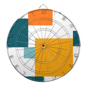 Tabla Dardos Padrão geométrico quadrado colorido, moderno e lúd