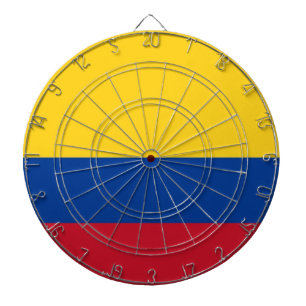 Tabla Dardos Painéis com bandeira da Colômbia