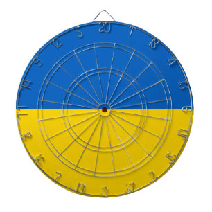 Tabla Dardos Painéis com Bandeira da Ucrânia