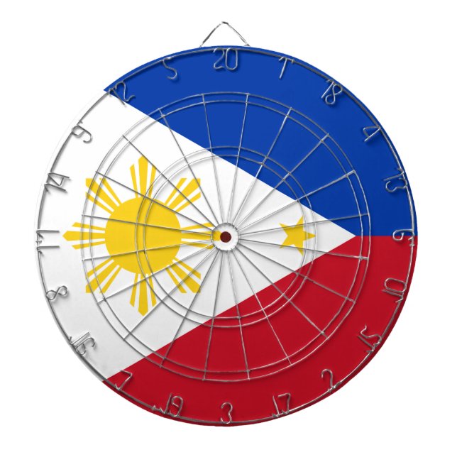 Tabla Dardos Painéis com bandeira das Filipinas (Frente)