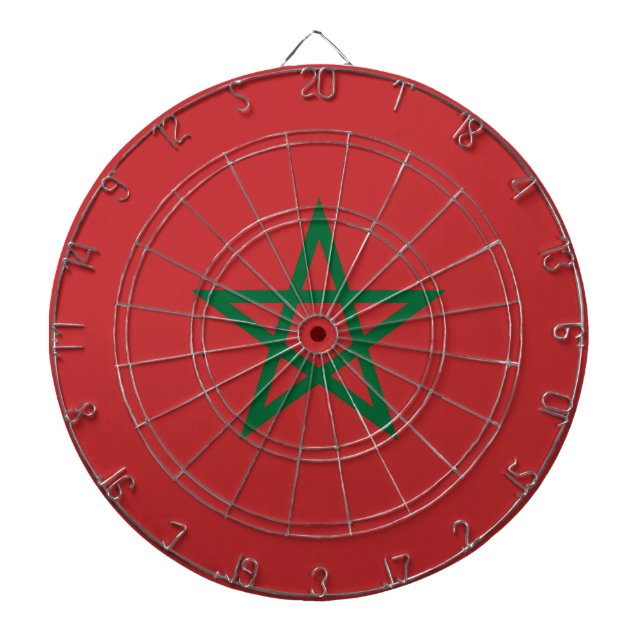 Tabla Dardos Painéis com Bandeira de Marrocos (Frente)