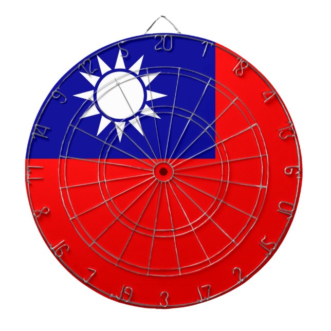 Tabla Dardos Painéis com Bandeira de Taiwan (Frente)
