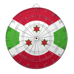 Tabla Dardos Painéis com Bandeira do Burundi
