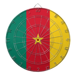 Tabla Dardos Painéis com bandeira dos Camarões