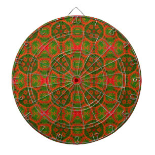 Tabla Dardos Painéis de segurança laranja e caleidoscópio verde