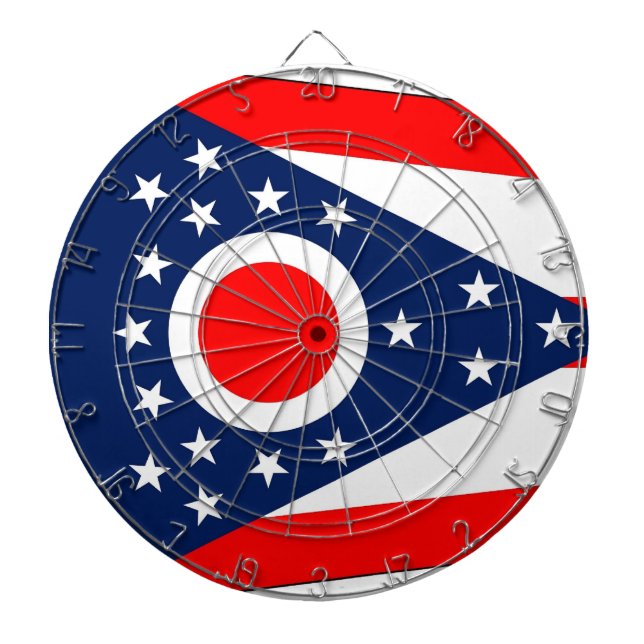 Tabla Dardos Painel com Sinalizador de Ohio, EUA (Frente)