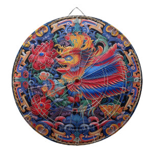 Tabla Dardos Painel de Arte do Totem Oriental Místico