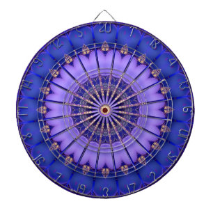 Tabla Dardos Painel de Arte Moderno Dourado Azul