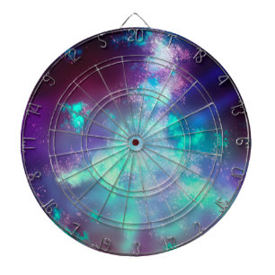 Tabla Dardos Painel de Dardos Luzes de Neon Céu Estrelado