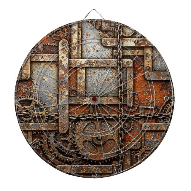 Tabla Dardos Painel de Dardos Steampunk (Frente)