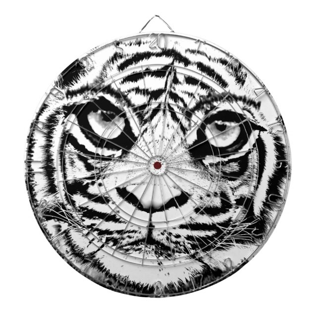 Tabla Dardos Painel de Dardos Tigre Branco (Frente)