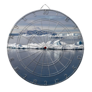 Tabla Dardos Paisagem Antártica