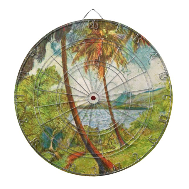 Tabla Dardos Paisagem tropical em Martinica (Charles Laval) (Frente)