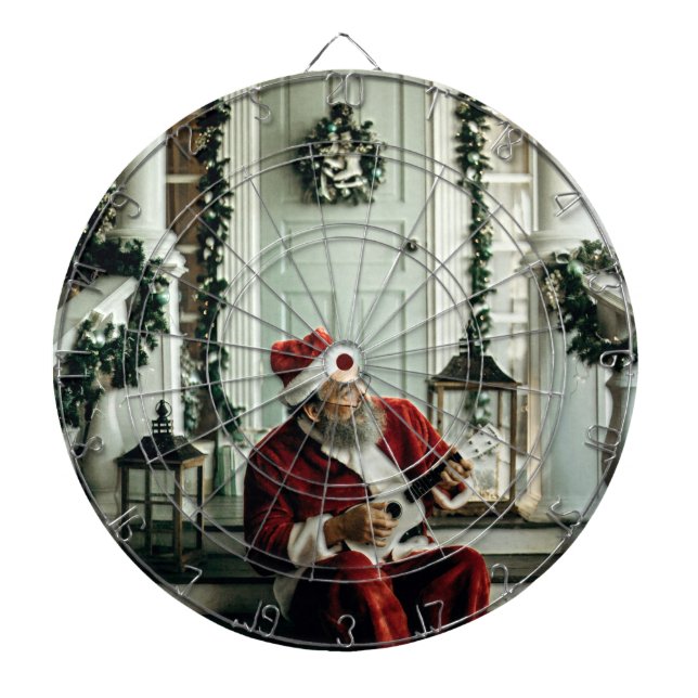 Tabla Dardos Papai Noel tocando música (Frente)