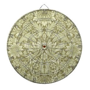 Tabla Dardos Papel de Parede Girassol de William Morris Vintage