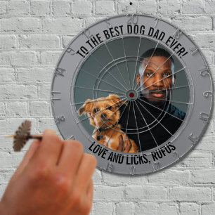 Tabla Dardos Para o melhor Pai de cães alguma vez personalizado
