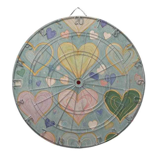 Tabla Dardos Pastel Heart Tapeçaria (Frente)