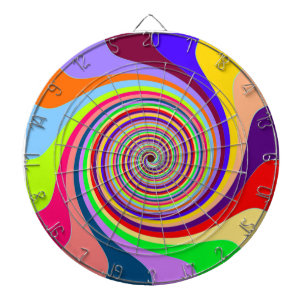 Tabla Dardos Pastel Swirl Dart Board