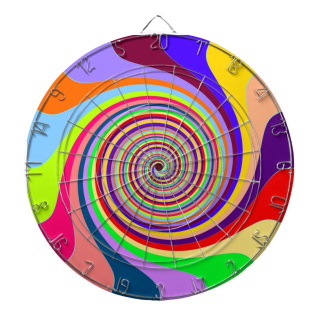Tabla Dardos Pastel Swirl Dart Board (Frente)