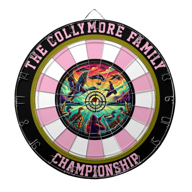 Tabla Dardos Patos em Arte de Caça de Voo (Frente)