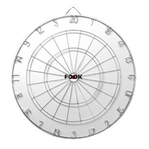 Tabla Dardos Pé preto no prato branco