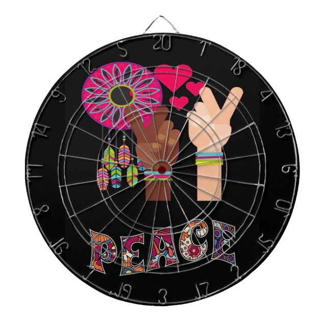 Tabla Dardos Peace Dart Board (Frente)