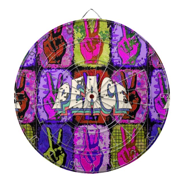 Tabla Dardos Peace Dart Board (Frente)