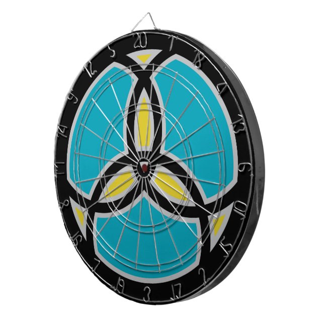 Tabla Dardos Peixe Jesus Trindade Vitral - turquesa (Frente Direita)