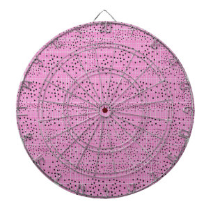 Tabla Dardos peneira vermelha e rosa,placa de cor metálica pret