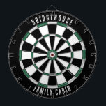 Tabla Dardos Personalização Minimalista do Nome da Família Mode<br><div class="desc">Elevem suas noites de jogo com nosso prato personalizado da família, projetado para trazer um toque pessoal para sua casa. Este dartboard exclusivo permite que você exiba orgulhosamente o nome e a localização da sua família, fazer que não seja apenas um jogo, mas uma herança de família. Ideal para encontros,...</div>