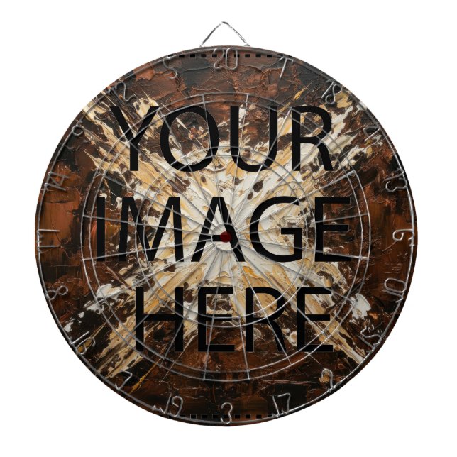 Tabla Dardos Personalizado com sua própria foto e texto (Frente)