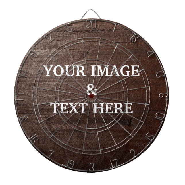 Tabla Dardos Personalizado com Sua Própria Foto & Texto (Frente)