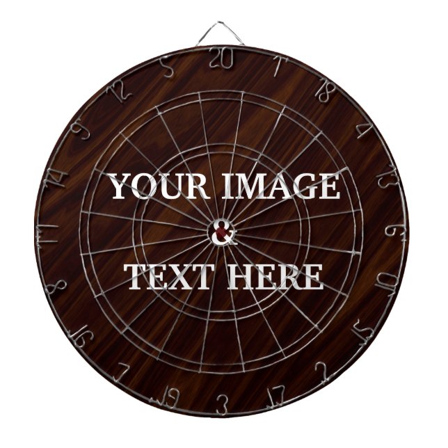 Tabla Dardos Personalizado com Sua Própria Foto & Texto (Frente)