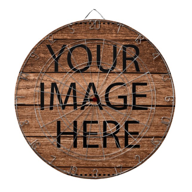 Tabla Dardos Personalizado Crie o Seu Próprio Foto & Texto (Frente)
