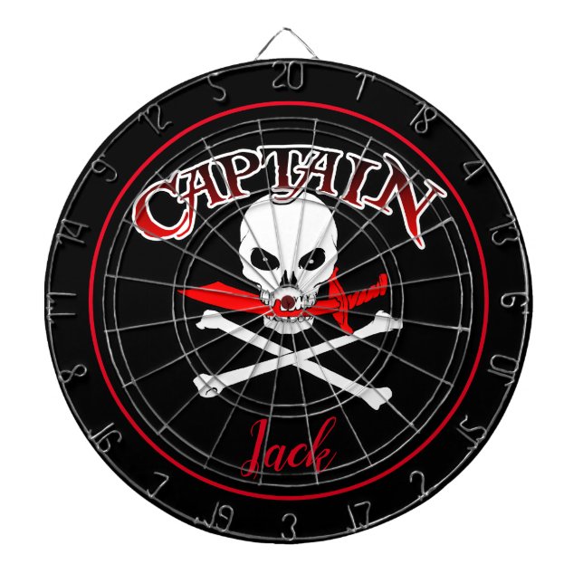 Tabla Dardos Personalizado Jolly Roger (Cutlass) (Frente)
