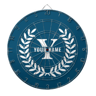 Tabla Dardos Personalizar Cartão Azul Personalizar Inicial/Nome