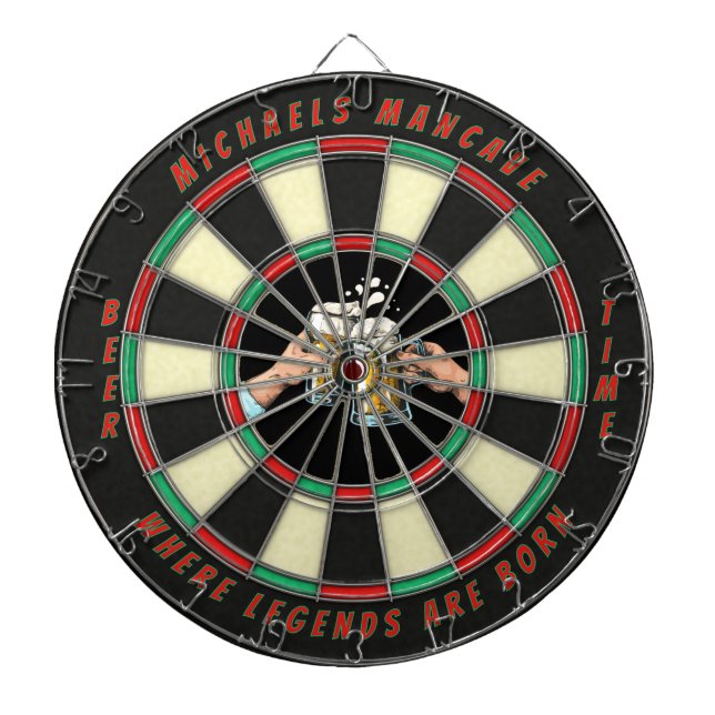 Tabla Dardos Personalizar Mancave Temático de Cerveja (Frente)