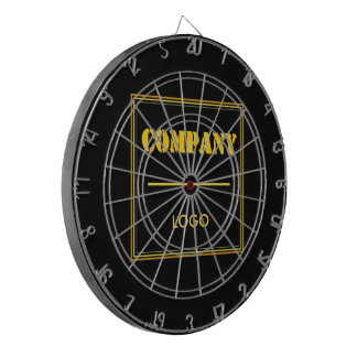Tabla Dardos Personalized Company Black Modern Custom Business
