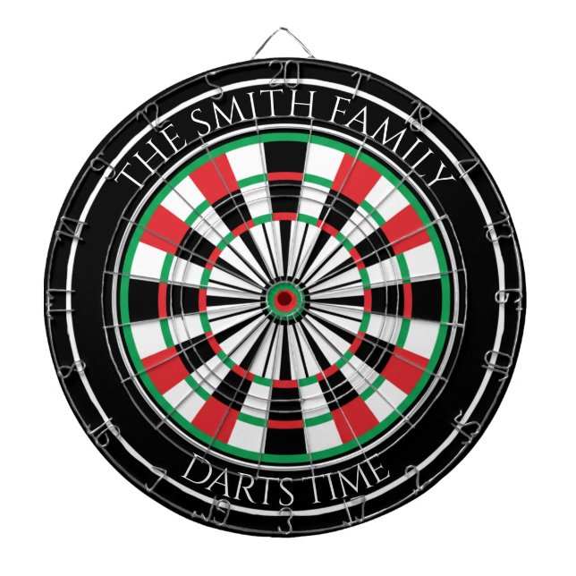 Tabla Dardos Personalized Family Dartboard with Custom Name  (Frente)