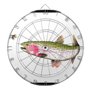 Tabla Dardos Pesca com mosca da truta de arco-íris