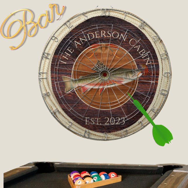 Tabla Dardos Pescadores Monogramas Voam Trout Dart Boa (Criador carregado)