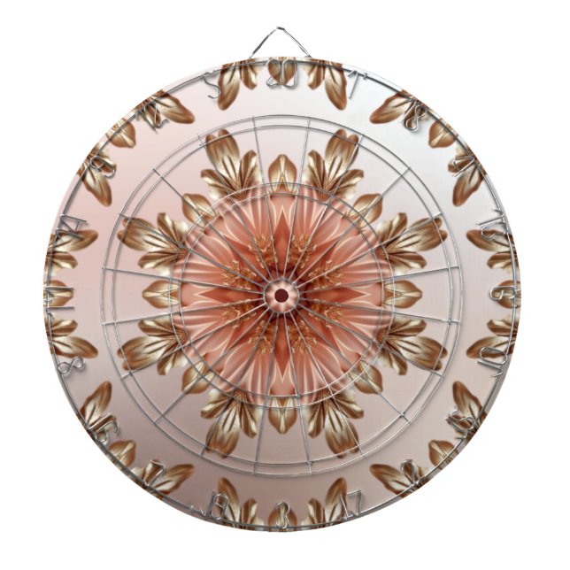 Tabla Dardos Pessel Floral Laranja (Frente)