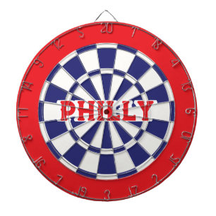 Tabla Dardos PHILLY Philadelphia White, Marinho Azul E Vermelho