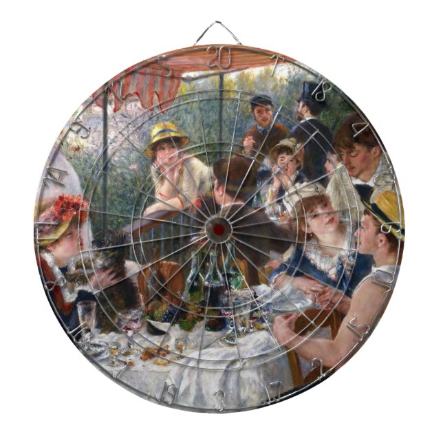 Tabla Dardos Pierre-Auguste Renoir - Luncheon do Partido Barco (Frente)