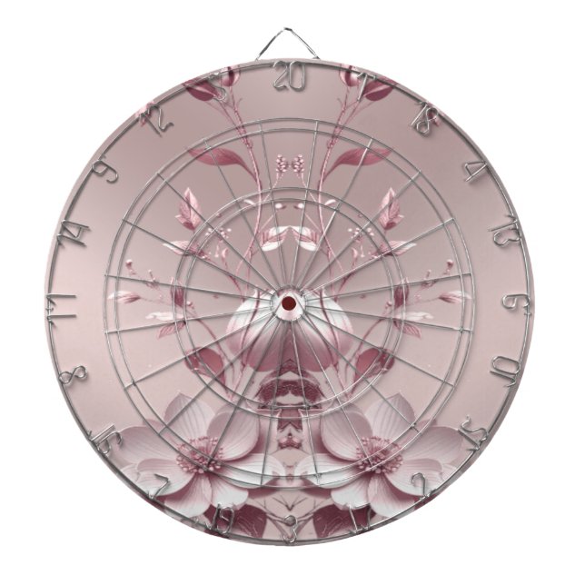 Tabla Dardos Pink Floral Dartboard (Frente)