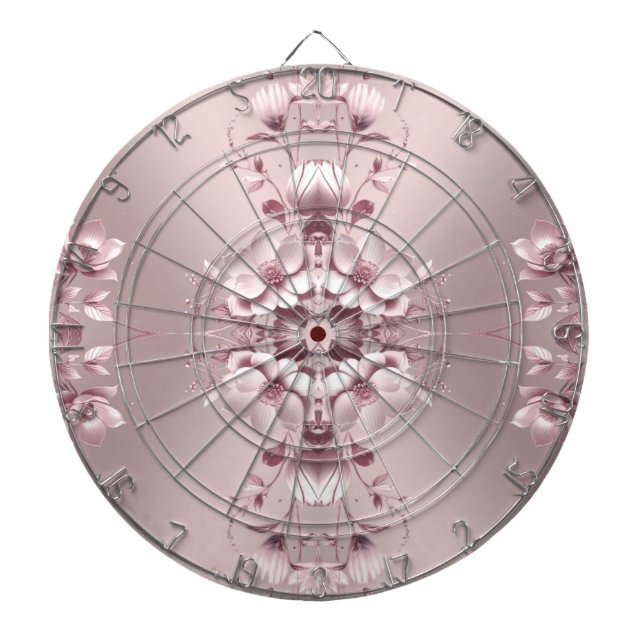 Tabla Dardos Pink Floral Dartboard (Frente)