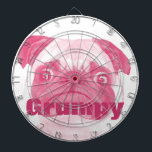 Tabla Dardos PINK Personalizado - Puggy Grumpy<br><div class="desc">PINK Personalizado - Puggy Grumpy</div>